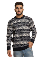 Black Off White Design 2426 S Round Pullover