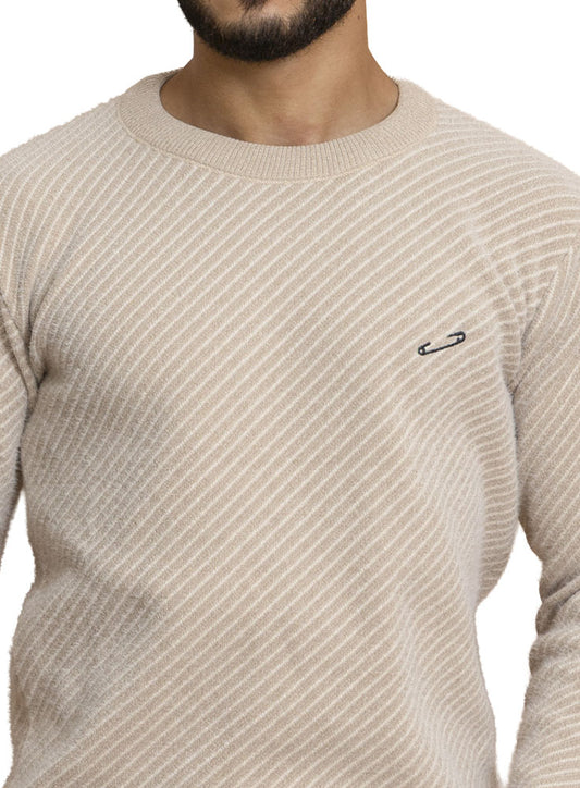 Beige Design 2478 Round Pullover