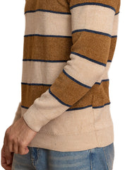 Brown-Beige Design 2425 S-Round Pullover