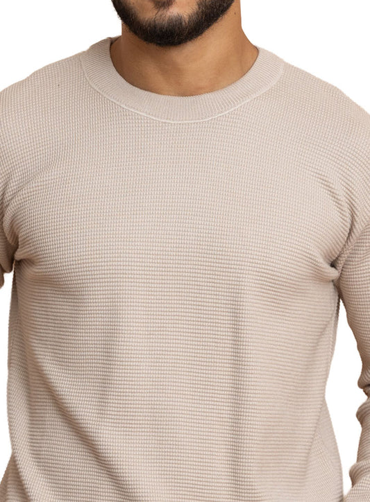 Beige Design 2473 Round Pullover