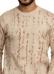 Beige Design 2458 Round Pullover