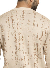 Beige Design 2458 Round Pullover