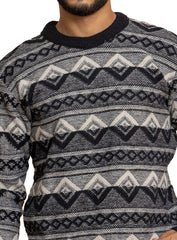 Black Off White Design 2426 S Round Pullover