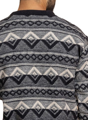 Black Off White Design 2426 S Round Pullover