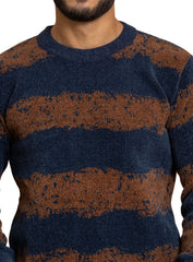 Indigo Brown Design 2460 S Round Pullover