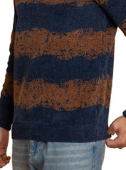 Indigo Brown Design 2460 S Round Pullover
