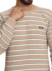 Beige Design 2454 Round Pullover