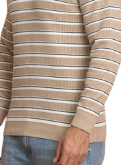 Beige Design 2454 Round Pullover